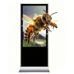 Eye Catching 65 Inch Indoor 4K Glass Free 3D TV LCD Naked Eye 3D LCD Advertising Screen