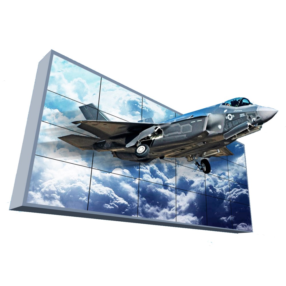 55 Inch Seamless LCD Naked Eye 3D Video Wall 4K Commercial Display Screen for Exhibition and Retail